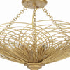 Crystorama Doral 24'' Semi Flush Mount in Renaissance Gold - Additional View