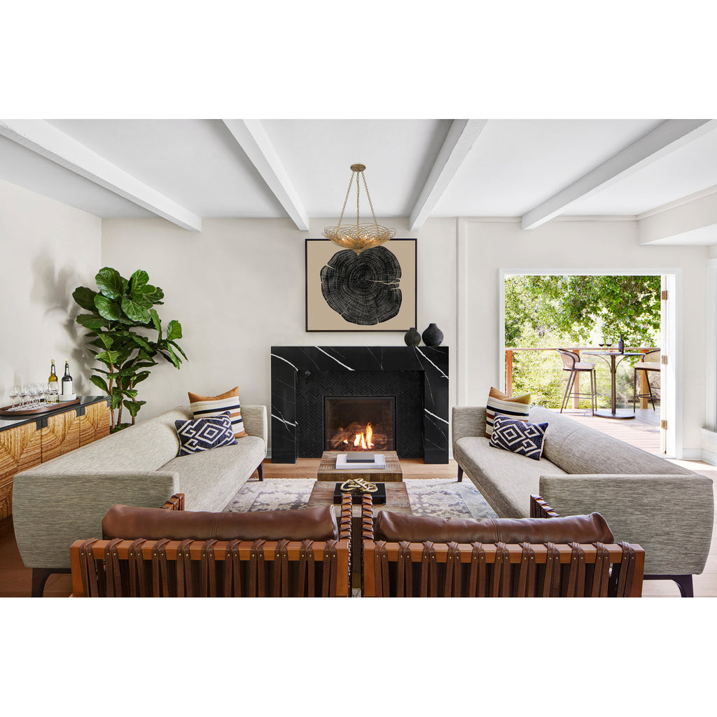 Crystorama Doral 24'' Chandelier in Renaissance Gold - Lifestyle View