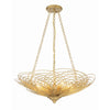 Crystorama Doral 24'' Chandelier in Renaissance Gold - Front View