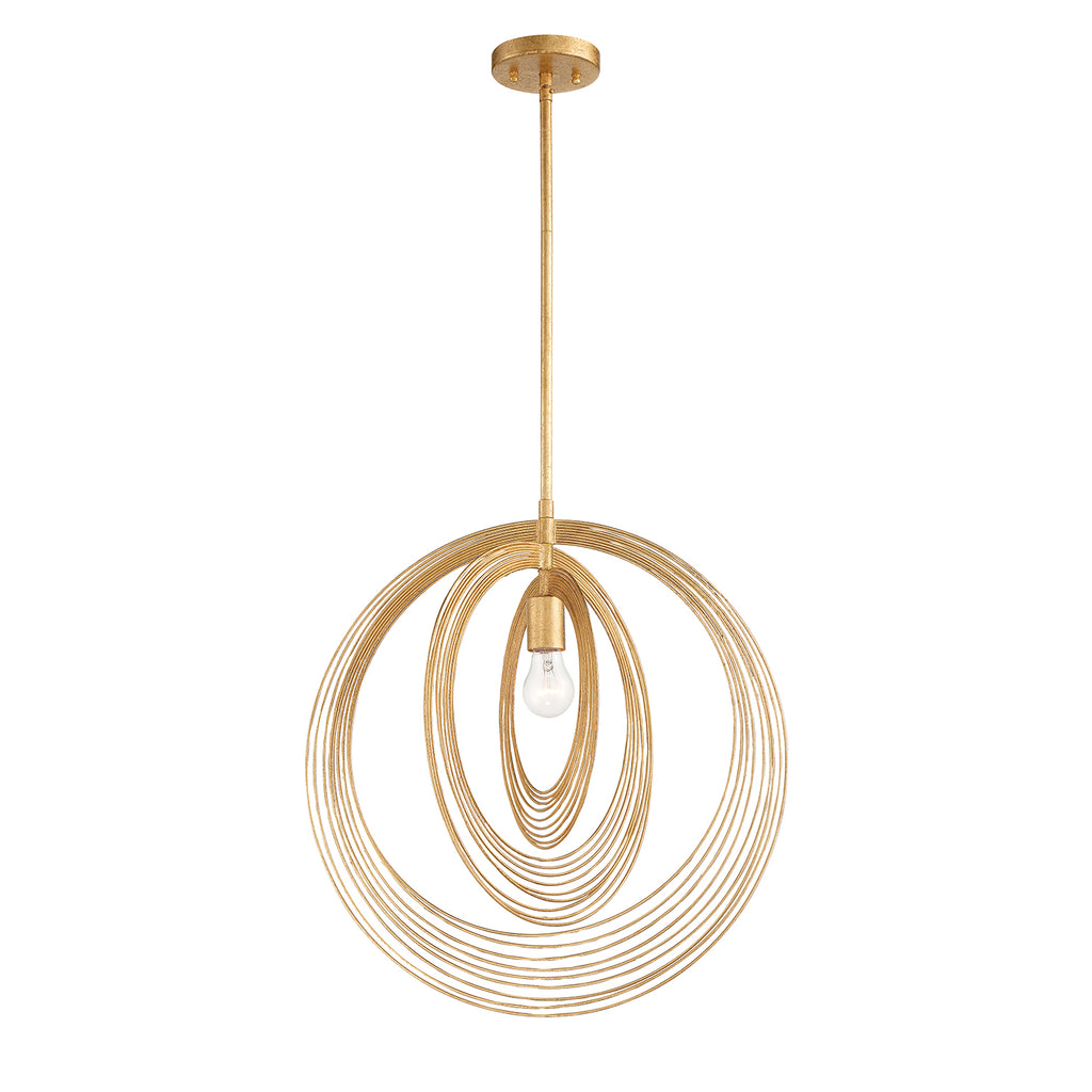 DOR-B7711-RG Doral 1 Light Pendant | Alternate Image