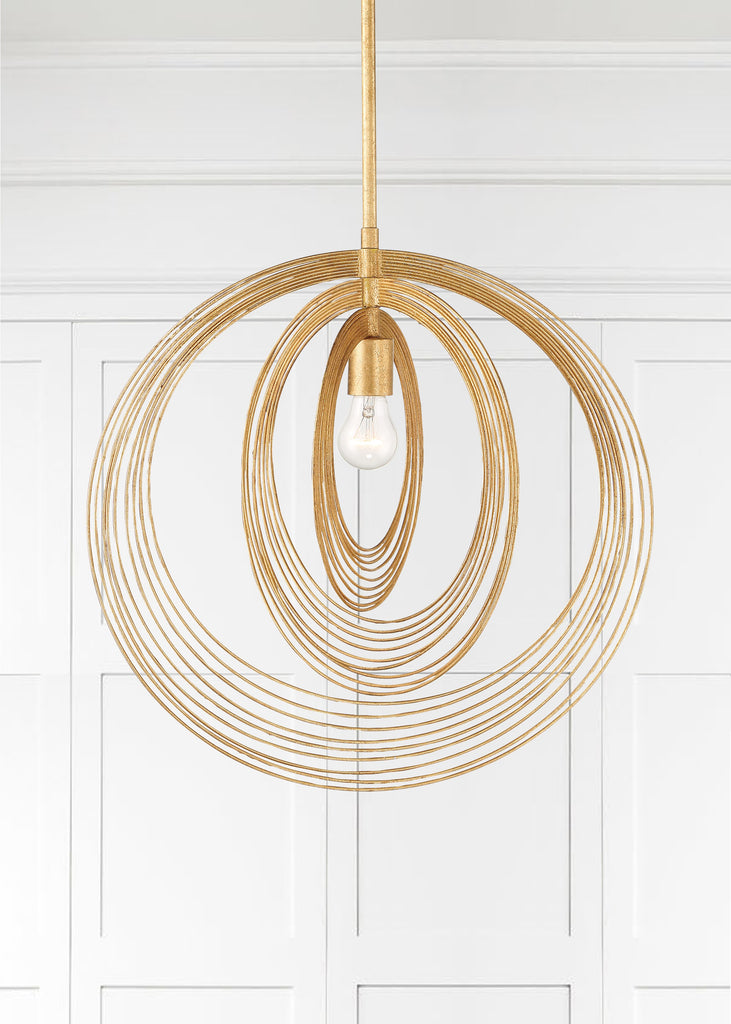 DOR-B7711-RG Doral 1 Light Pendant | Lifestyle Image