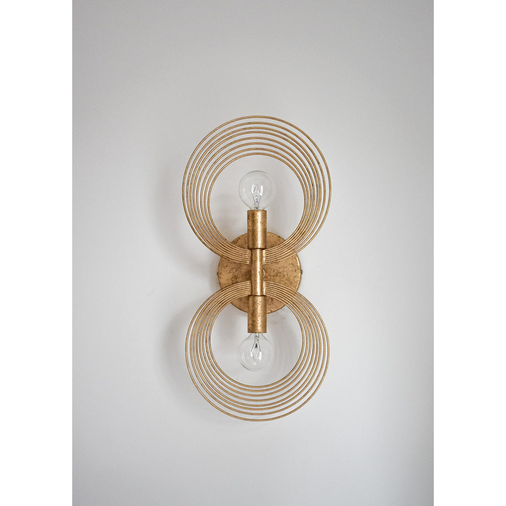 Crystorama Doral 7.75'' Sconce in Renaissance Gold - Lifestyle View