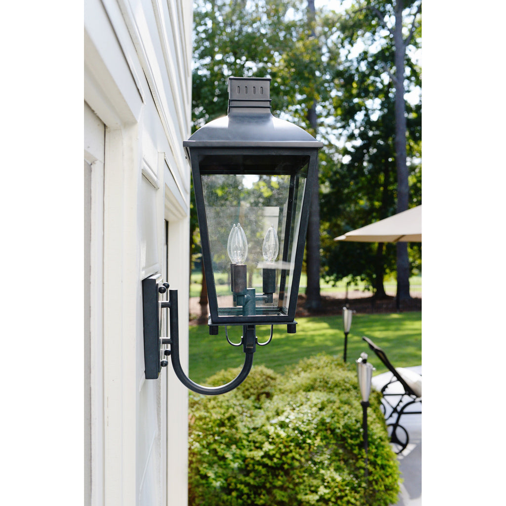 Crystorama Dumont 9.25'' Outdoor Sconce in Graphite - Lifestyle View
