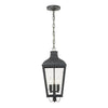 Crystorama-OPEN-BOX Dumont 3 Light Outdoor Pendant in Graphite - Additional View
