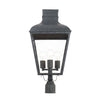 Crystorama-OPEN-BOX Dumont 3 Light Outdoor Post in Graphite - Additional View