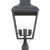 Crystorama-OPEN-BOX Dumont 3 Light Outdoor Post in Graphite - Additional View