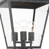 Crystorama-OPEN-BOX Dumont 3 Light Outdoor Post in Graphite - Additional View