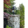 Crystorama-OPEN-BOX Dumont 3 Light Outdoor Post in Graphite - Lifestyle View