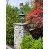 Crystorama-OPEN-BOX Dumont 3 Light Outdoor Post in Graphite - Lifestyle View
