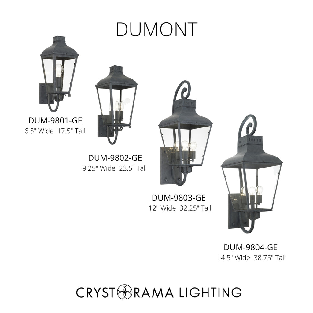 Crystorama Dumont 12'' Outdoor Sconce - Collection Image
