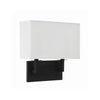 Crystorama Durham 12.75'' Sconce in Black Forged - Additional View