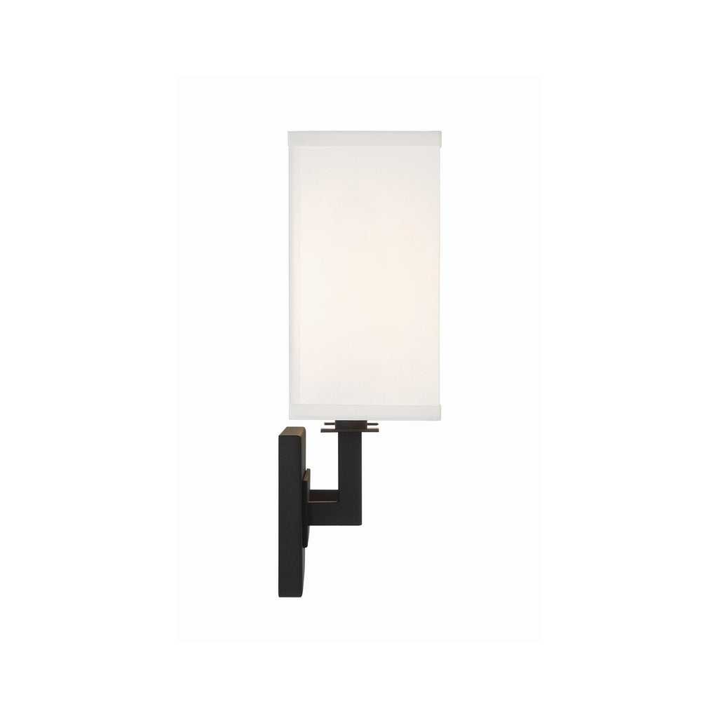 Crystorama Durham 12.75'' Sconce in Black Forged - Additional View