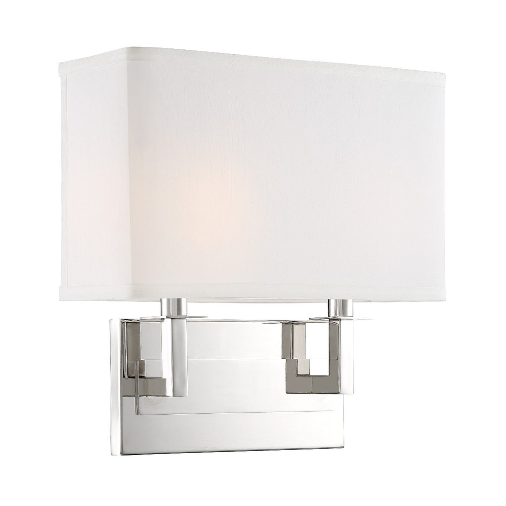 DUR-A3542-PN Durham 2 Light Sconce | Main Image