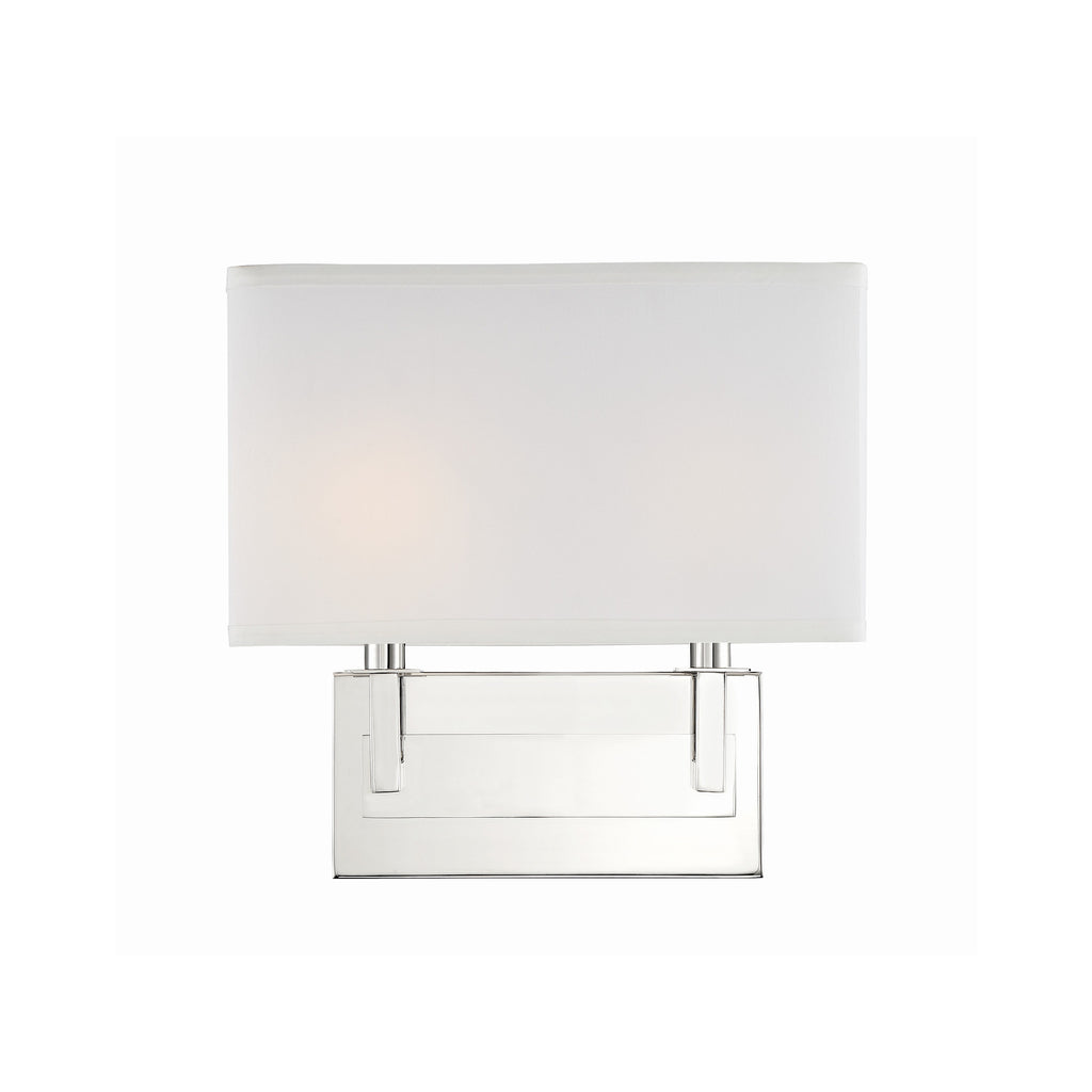 Crystorama-OPEN-BOX Durham 2 Light Sconce in Polished Nickel - Additional View