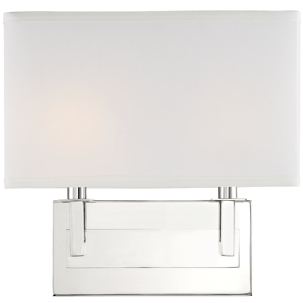 Crystorama-OPEN-BOX Durham 2 Light Sconce in Polished Nickel - Additional View
