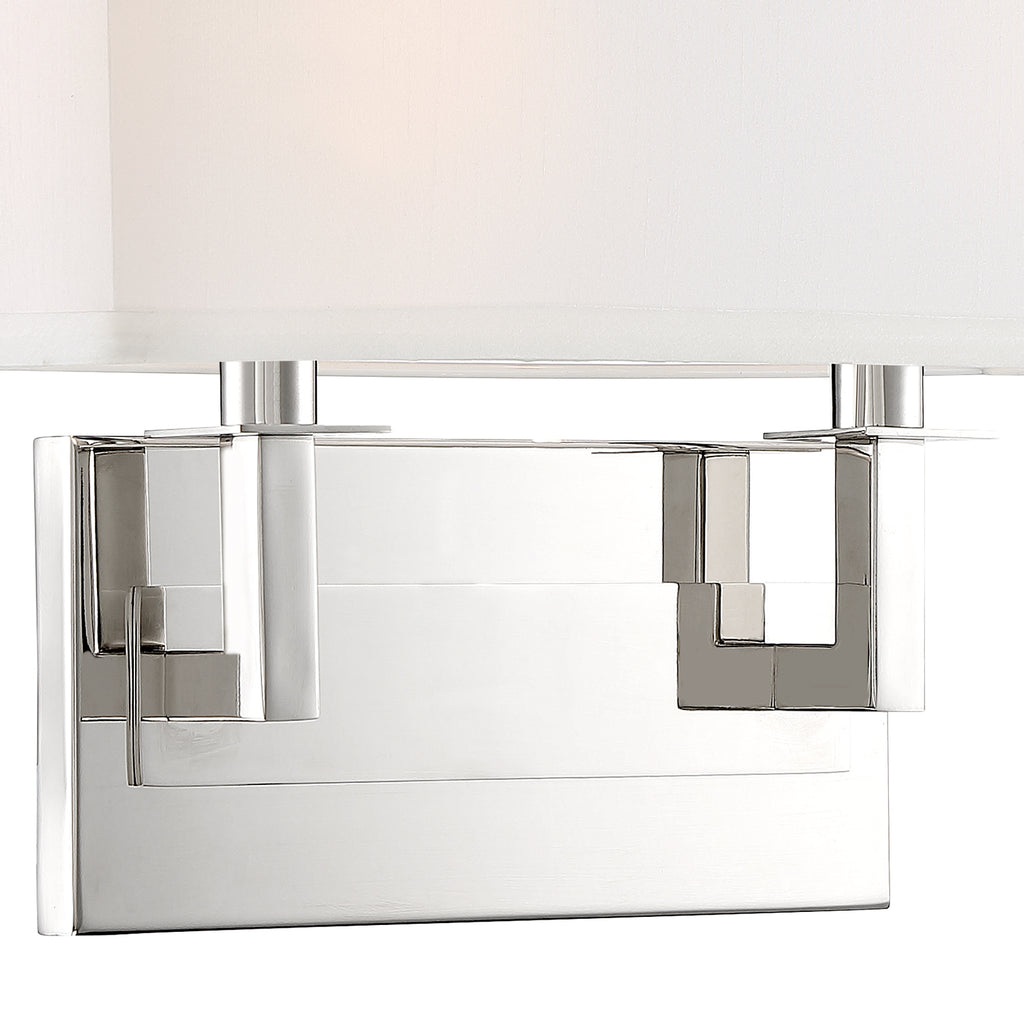 Crystorama-OPEN-BOX Durham 2 Light Sconce in Polished Nickel - Additional View