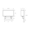 Crystorama-OPEN-BOX Durham 2 Light Sconce - Product Dimensions