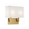 Crystorama Durham 12.75'' Sconce in Vibrant Gold - Front View