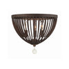 Crystorama Duval 14'' Flush Mount in Forged Bronze - Additional View