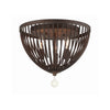Crystorama Duval 14'' Flush Mount in Forged Bronze - Additional View