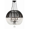 Crystorama Duval 21'' Pendant in Matte Black - Additional View