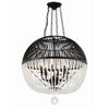 Crystorama Duval 21'' Pendant in Matte Black - Additional View