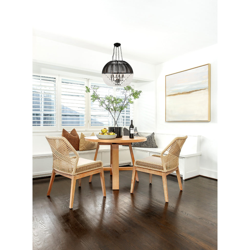 Crystorama Duval 21'' Pendant in Matte Black - Lifestyle View