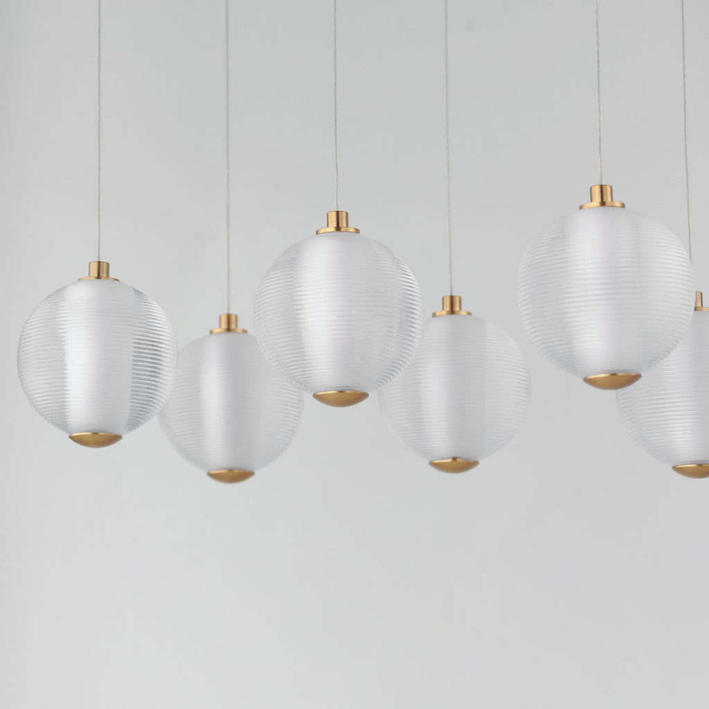 E24648-144GLD Rhythm LED 10 Light Pendant | Alternate Image