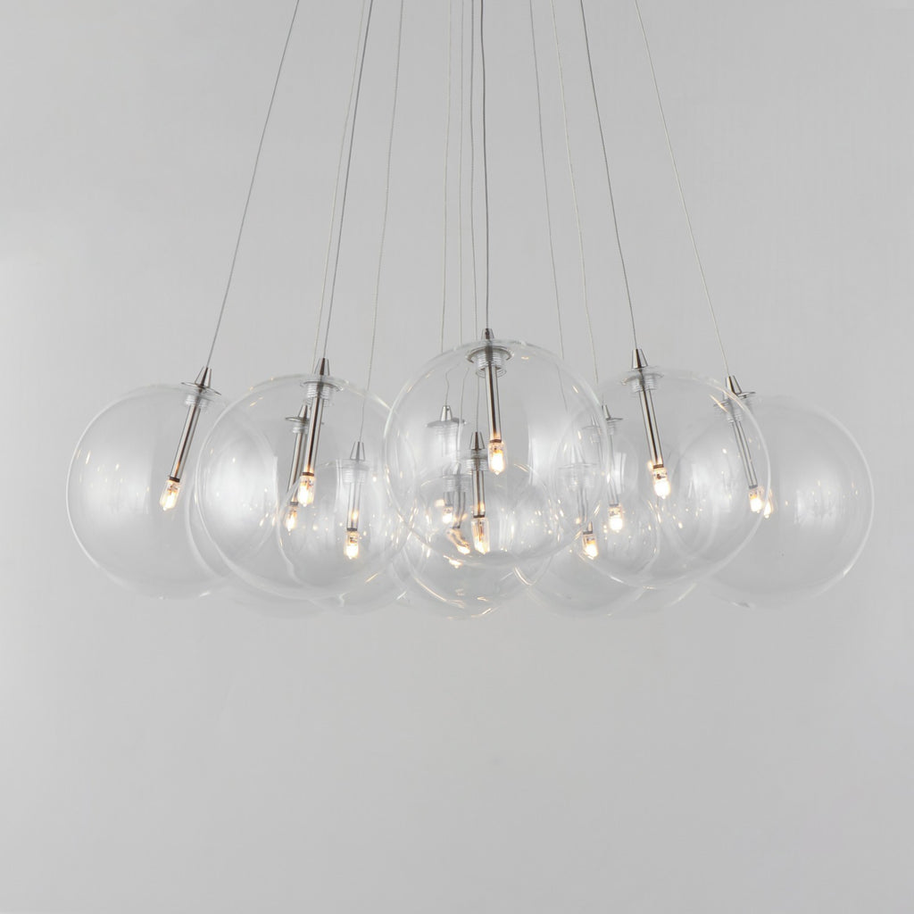 E25089-54SN Burst LED 12 Light Pendant | Alternate Image