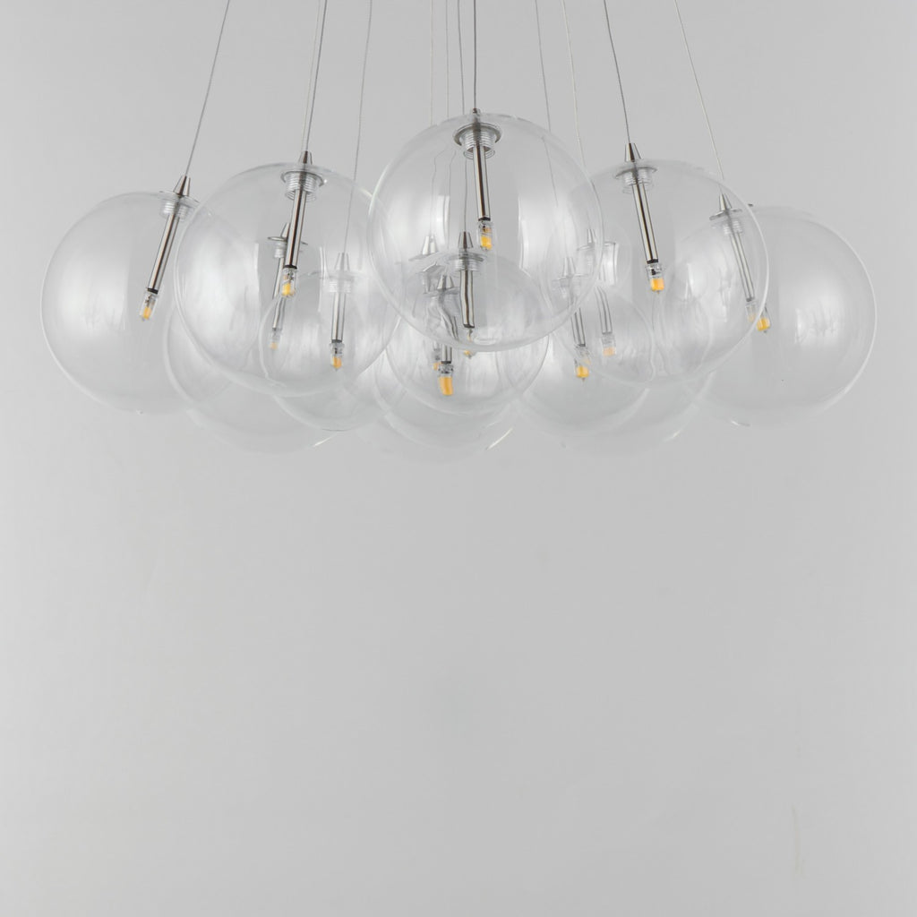 E25089-54SN Burst LED 12 Light Pendant | Alternate Image