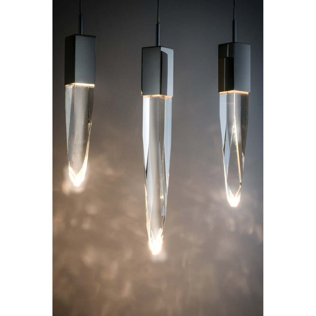 E31243-20BK Quartz LED 3 Light Pendant | Alternate Image