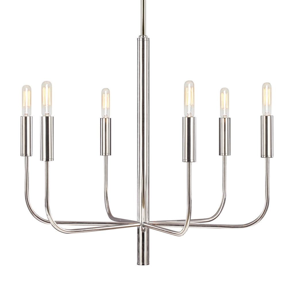 EC1006PN Brianna 6 Light Chandelier | Alternate Image