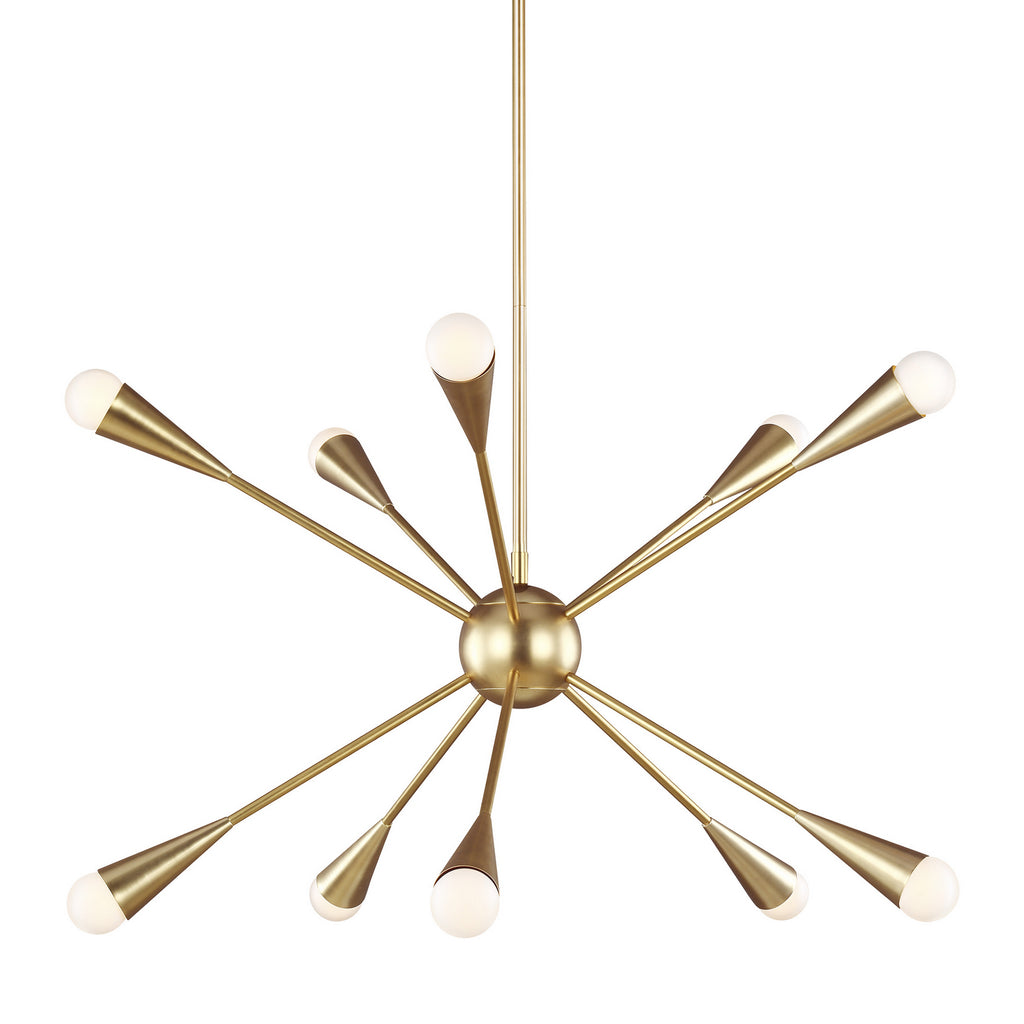 EC10310BBS Jax 10 Light Chandelier | Alternate Image