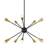 EC10310MBK Jax 10 Light Chandelier | Alternate Image