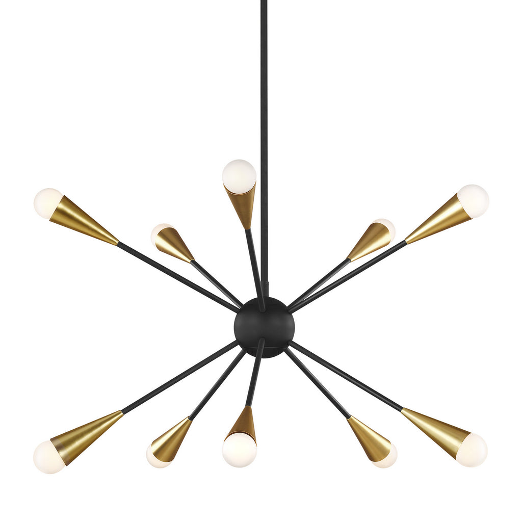 EC10310MBK Jax 10 Light Chandelier | Alternate Image