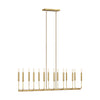 EC10614BBS Brianna 14 Light Linear Chandelier | Main Image