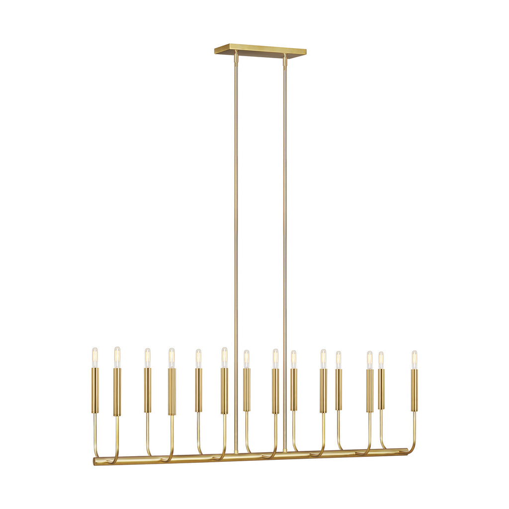 EC10614BBS Brianna 14 Light Linear Chandelier | Main Image