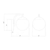 Crystorama Maverick 6'' Bathroom Vanity - Product Dimensions