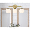 Crystorama Maverick 23'' Bathroom Vanity in Vibrant Gold - Lifestyle View