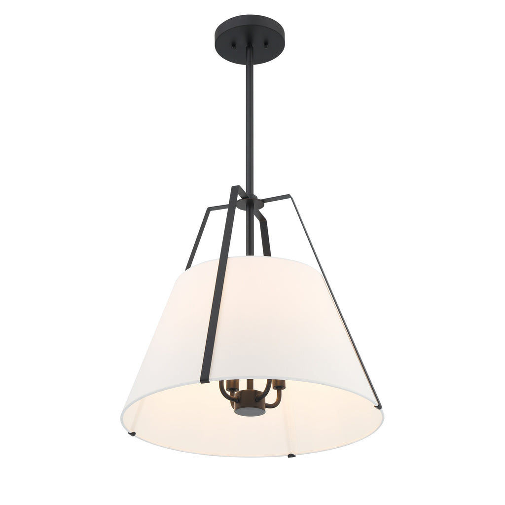 Crystorama Everly 20" Pendant in Black - Additional View