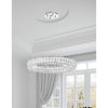 Crystorama Kinsley 24'' Integrated LED Chandelier in Polished Chrome - Lifestyle View