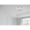 Crystorama Kinsley 12'' Integrated LED Flush Mount in Polished Chrome - Lifestyle View