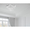 Crystorama Kinsley 20'' Integrated LED Flush Mount in Polished Chrome - Lifestyle View