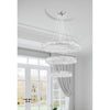 Crystorama Kinsley 32'' Integrated LED Chandelier in Polished Chrome - Lifestyle View