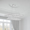 Crystorama Kinsley 41.5'' Integrated LED Chandelier in Polished Chrome - Lifestyle View