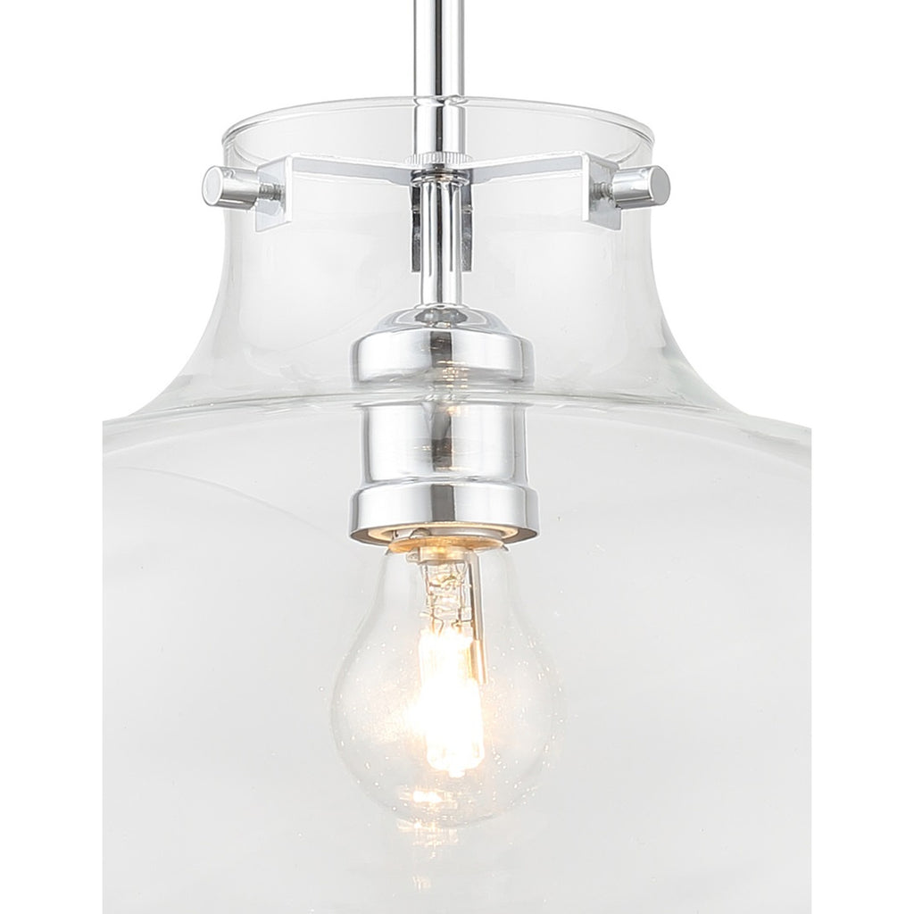 Crystorama Kai 12" Pendant in Polished Chrome - Additional View