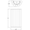 Crystorama Elliot 8.25'' Sconce - Product Dimensions
