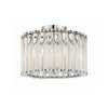 Crystorama Elliot 15.25'' Semi Flush Mount in Polished Nickel - Front View