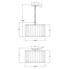 Crystorama Elliot 15.25'' Chandelier - Product Dimensions