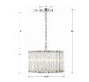 ELL-B3004-PN Libby Langdon Elliot 4 Light Mini Chandelier | Dimensions Image